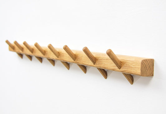 Wooden Pegs Towel Hanger