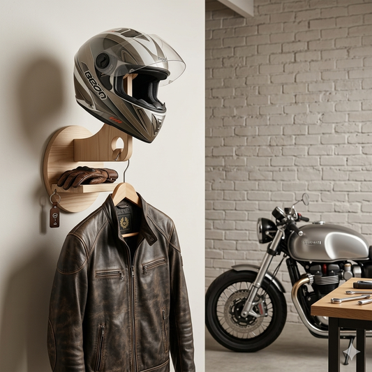 Support Casque Mural + cintre