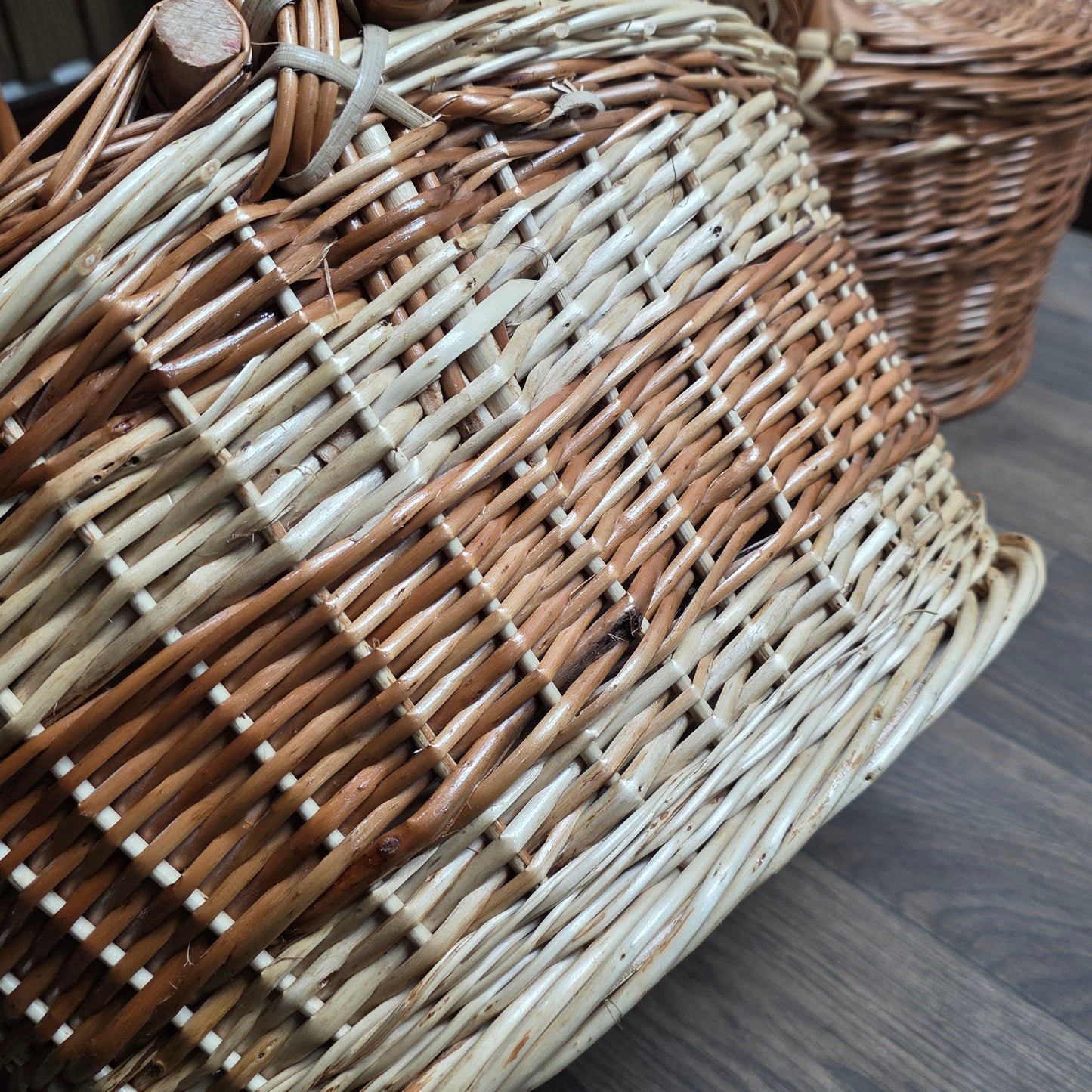 Panier picnic en osier naturel 40cm