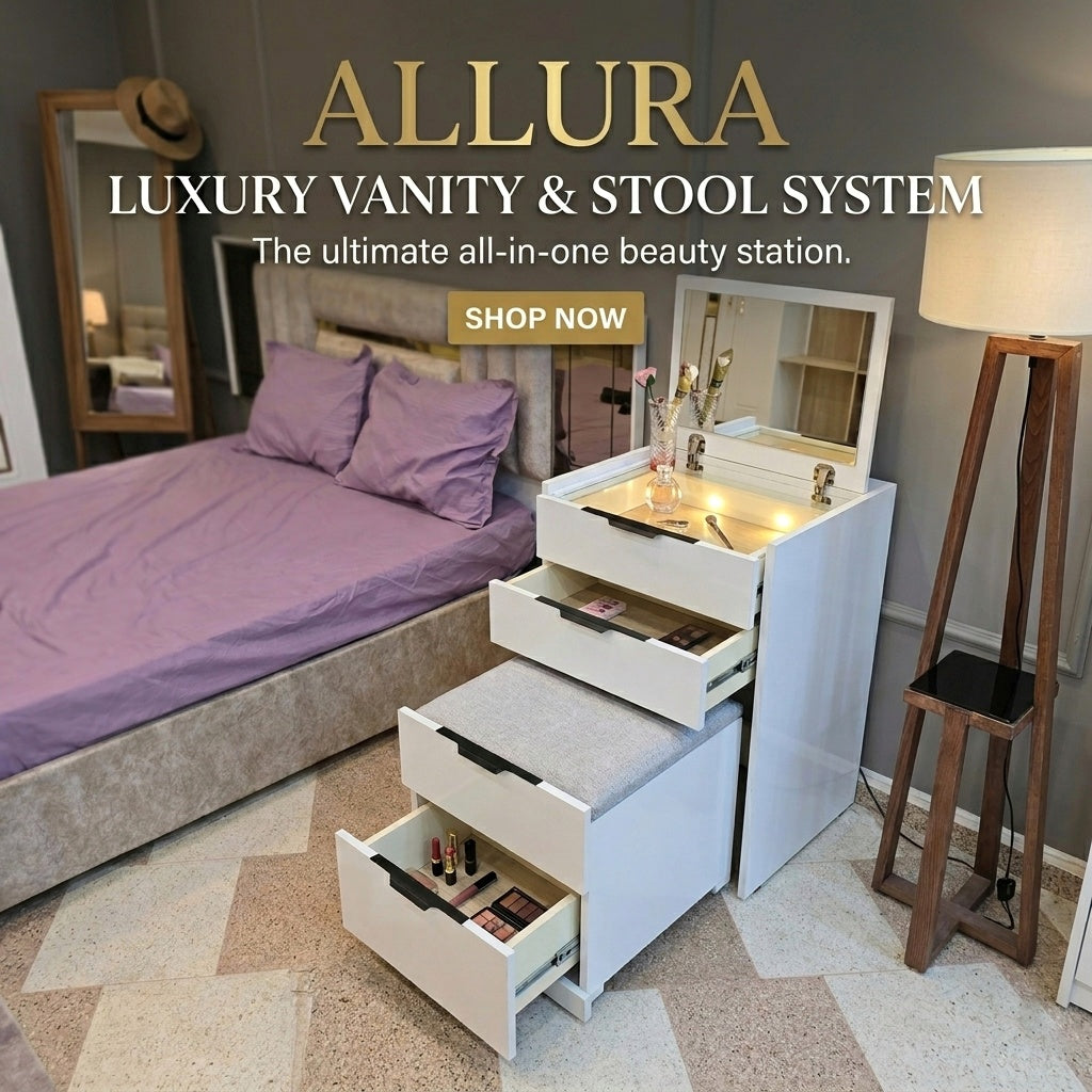 Coiffeuse allura high gloss