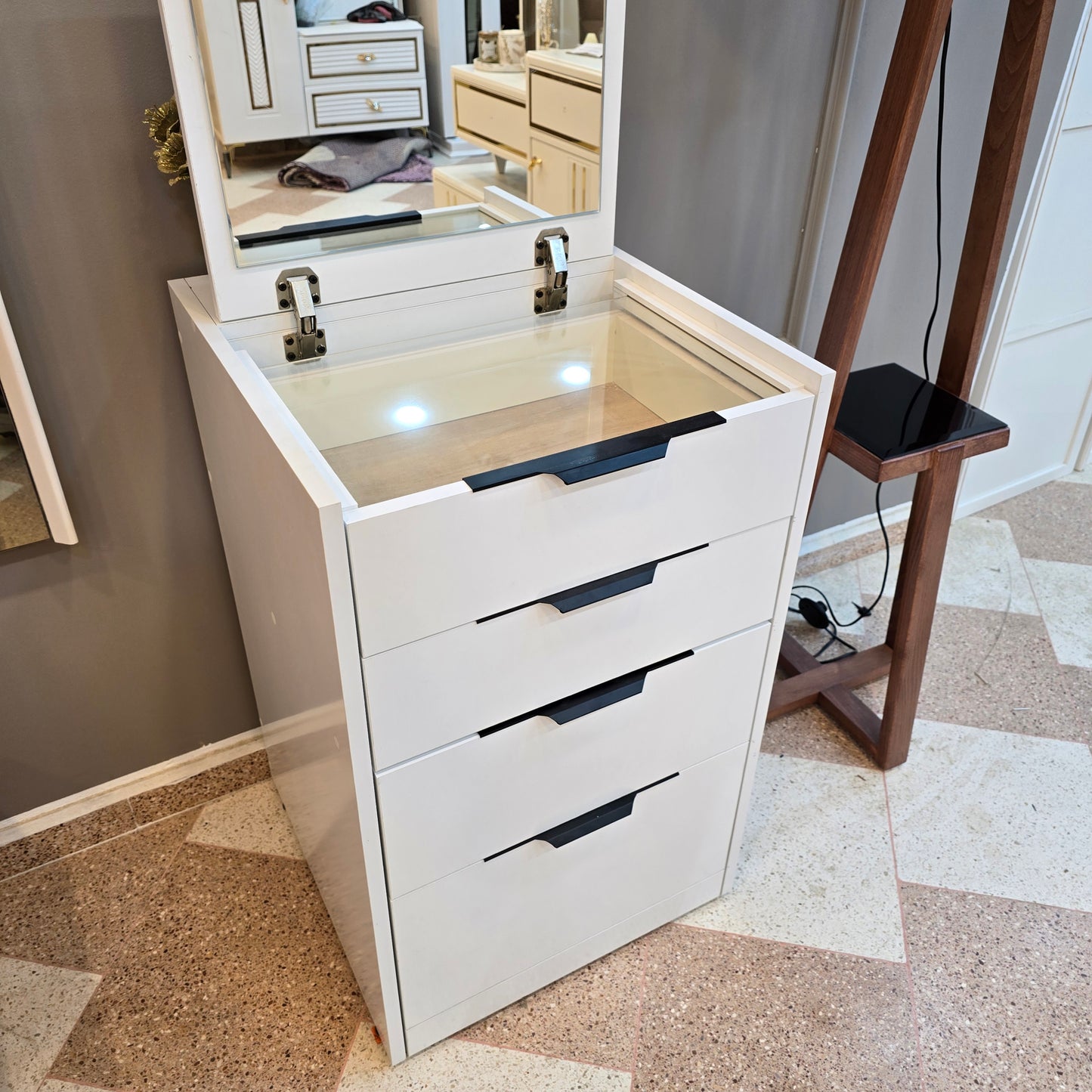 Coiffeuse allura high gloss